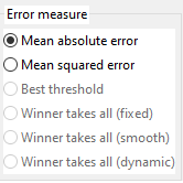error measure